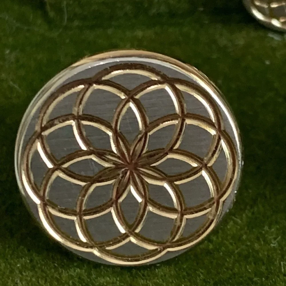 Vintage Swank Gold Tone Geometric Cuff Links & Tie Tack With Original Box